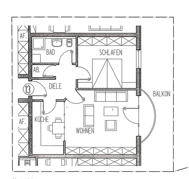 Großzügige 3-Zimmer-Wohnung mit Balkon in Güstrow – gepflegtes Wohnen in attraktiver Lage